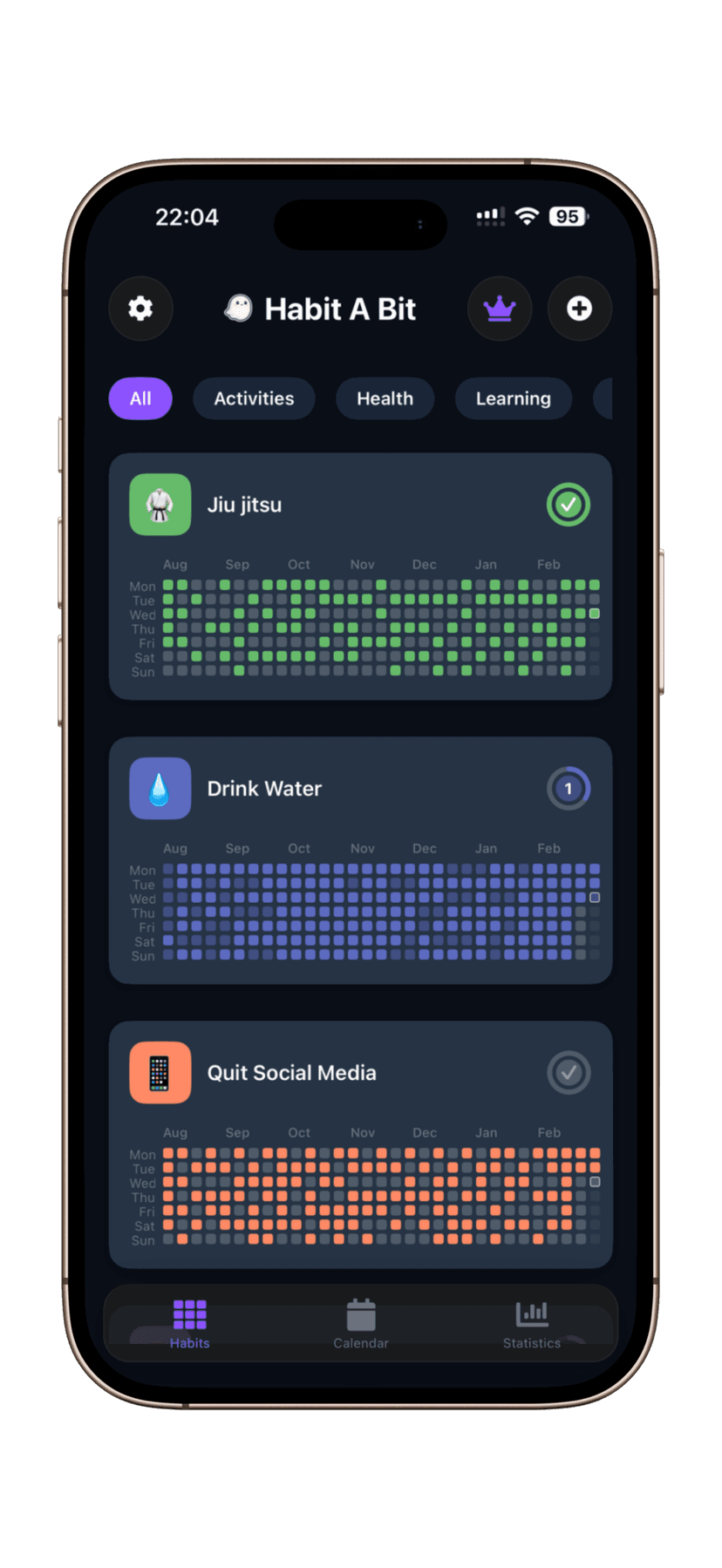 Habit a Bit App Screenshot